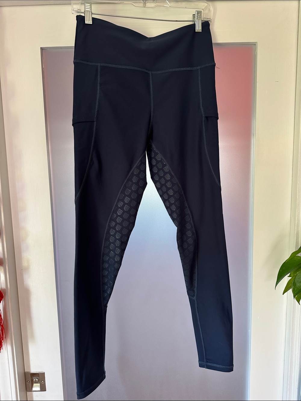 Maya Delorez Dark Blue Function Leggings Riding Breeches with Silicone Grip
